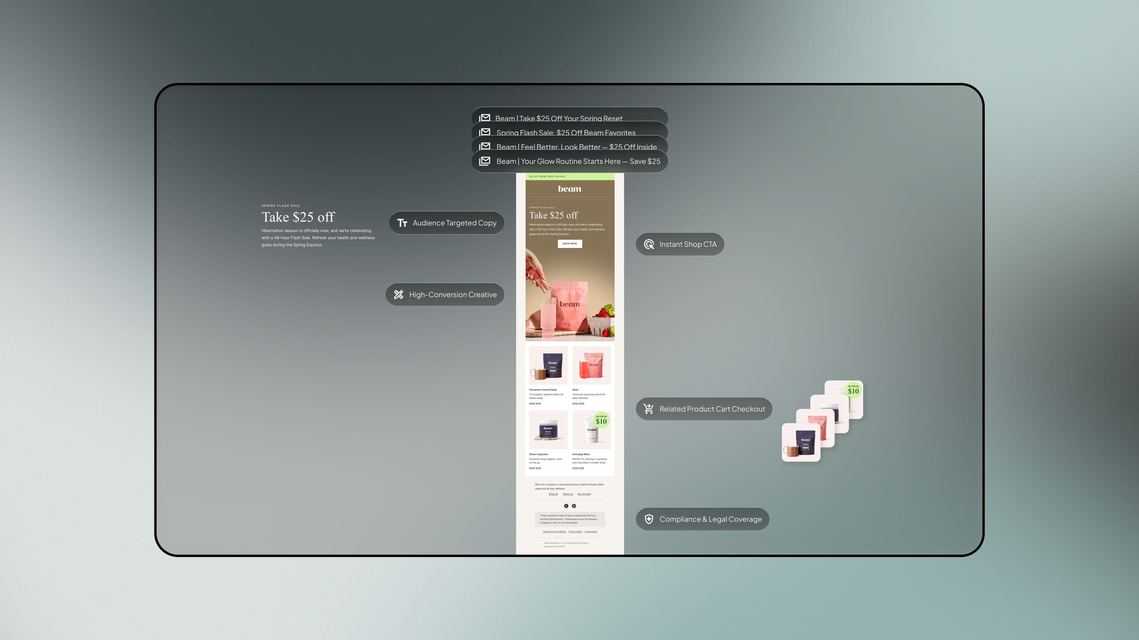 Content - email marketing service by Fact & Form brand and marketing studio