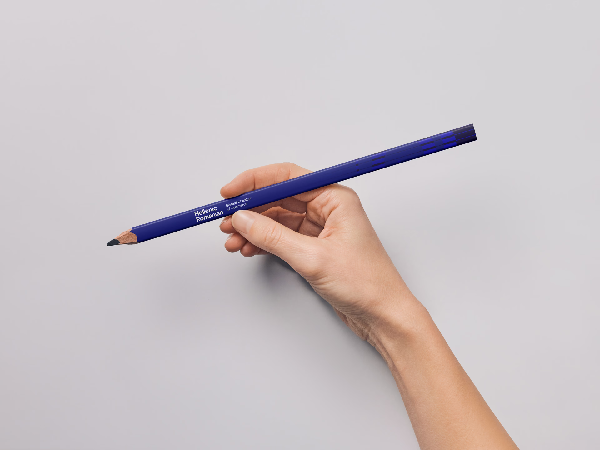 Hellenic-Romanian Chamber of Commerce branded pencil