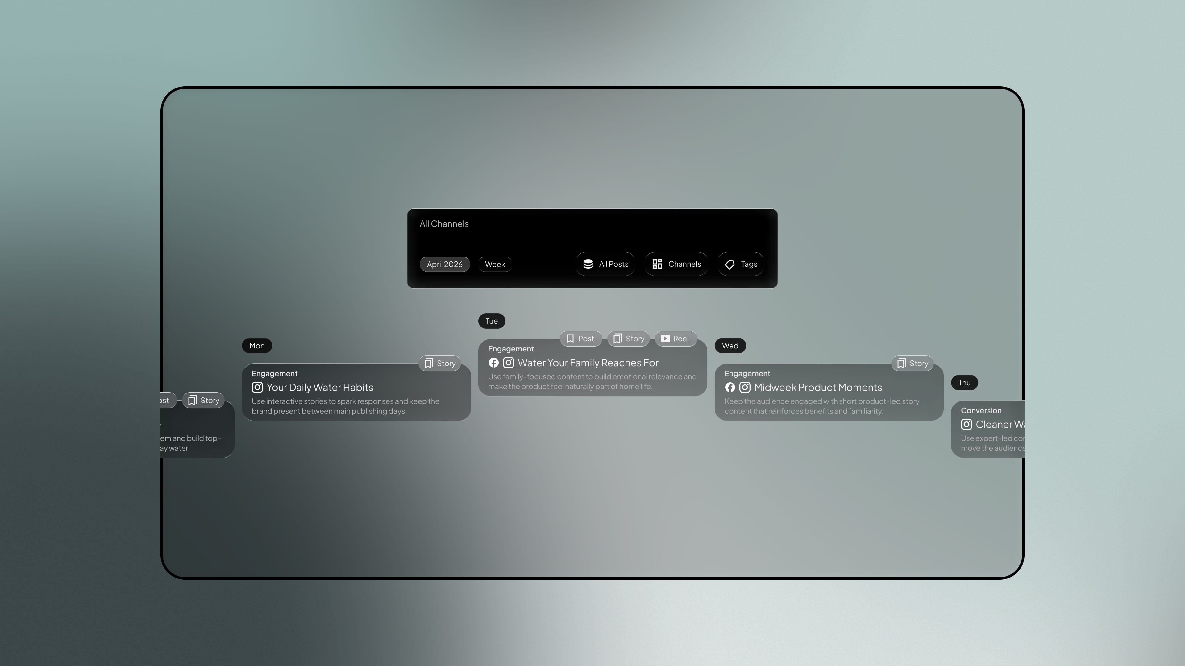 Action Plan - social media service by Fact & Form brand and marketing studio