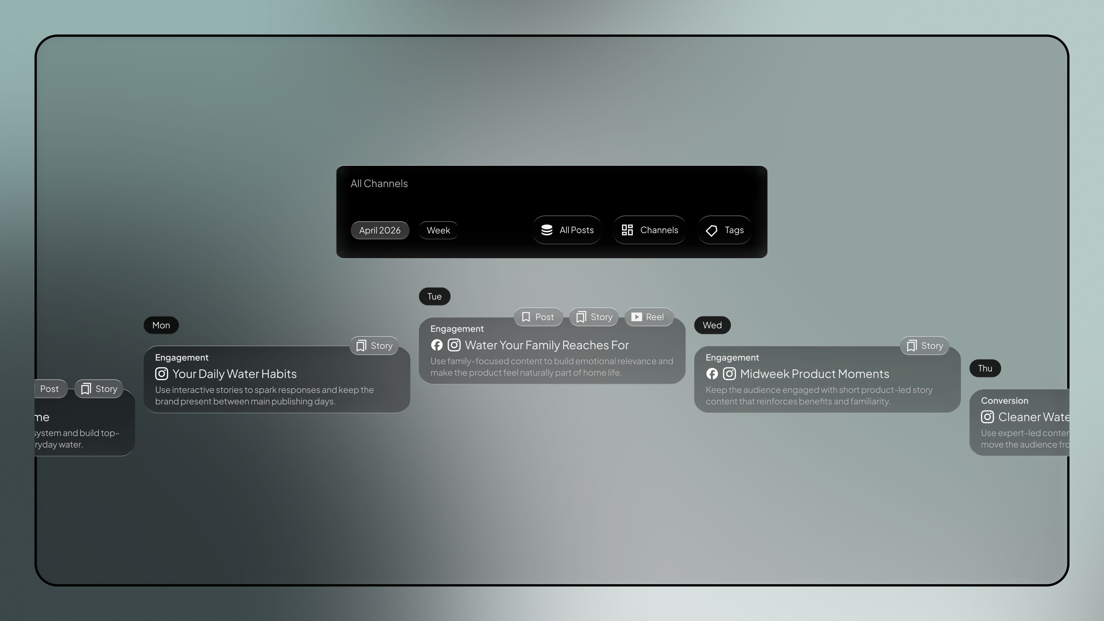 Action Plan - social media service by Fact & Form brand and marketing studio (mobile view)