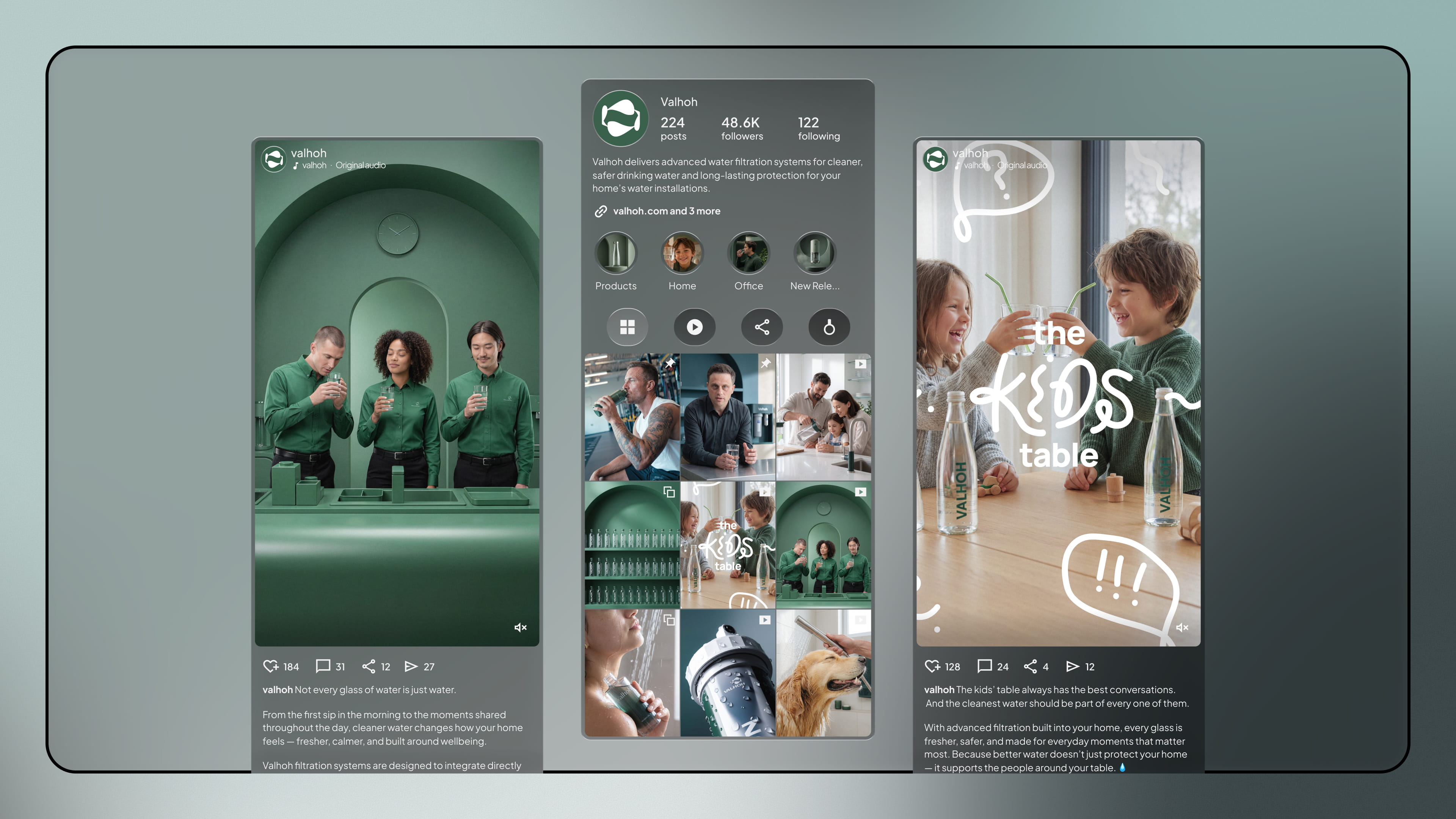 Content - social media service by Fact & Form brand and marketing studio (mobile view)